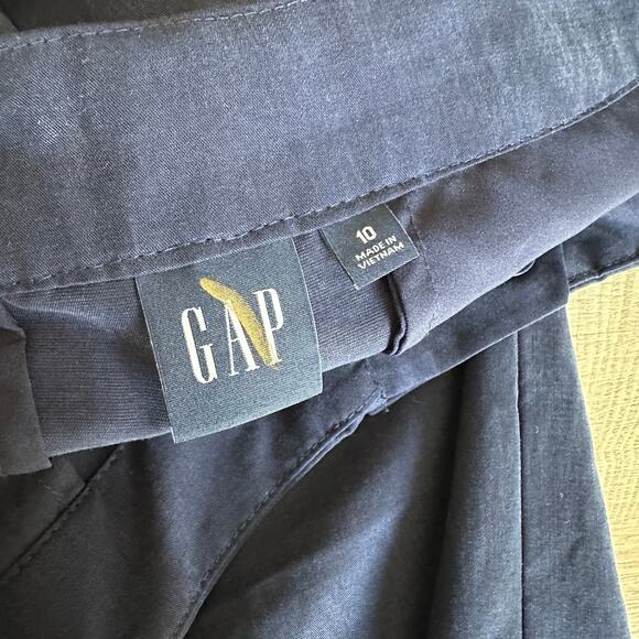 Gap High Rise SoftSuit Trousers Navy Blue 10 404698 New - Picture 4 of 10
